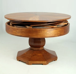 Table de salle à manger ronde extensible