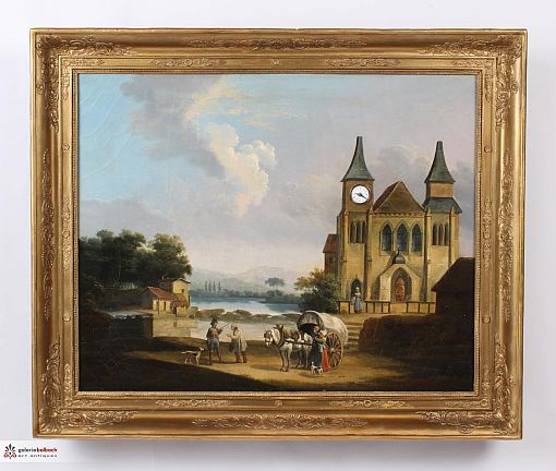 Orologio da tavolo antico, 1830 circa, Francia, cornice originale, restaurato - Francia
Olio su tela, orologio
prima metà del XIX sec.