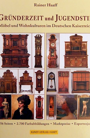 Rainer Haaff - Gründerzeit und Jugendstil The standard work on furniture and home decor in the German Empire on 656 pages. A total of 2700 objects are illustrated with descriptions and market prices.