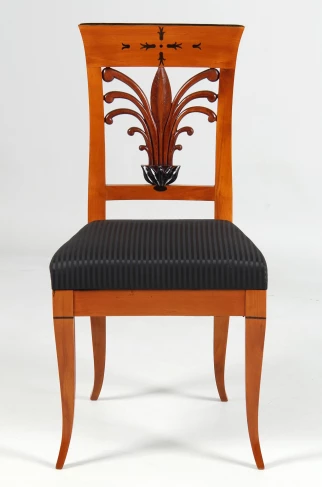 Chaise Biedermeier cerise