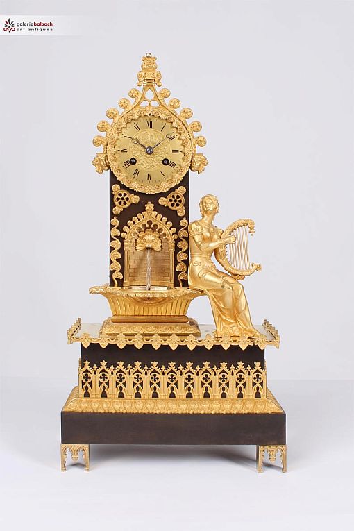 Neogotische Pendule mit Wasserautomat, Bronze, Frankreich 19. Jhdt. - Frankreich
Bronze
Neogotik um 1870-1890