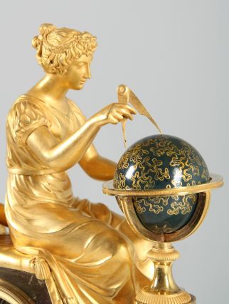 Jean Andre Reiche Pendule Urania Astronomie