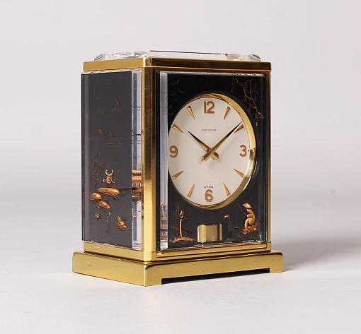 Jaeger LeCoultre, Atmos watch, Plexi Grave Marina, black, top condition - Switzerland
Brass, plexiglass
Year of manufacture 1965