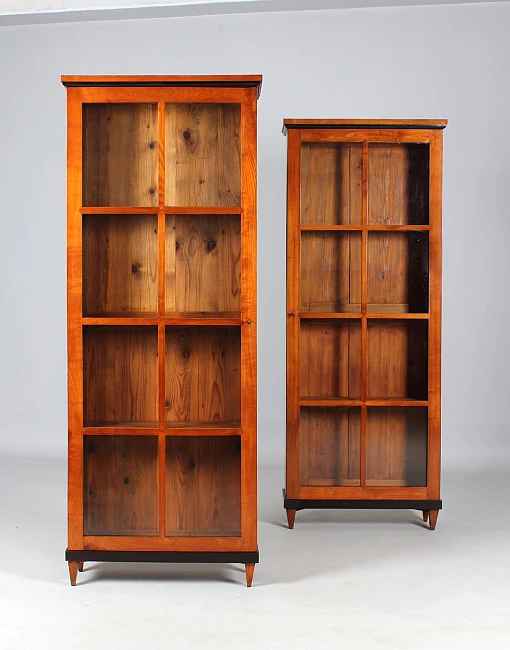 Due librerie antiche, vetrina, legno di ciliegio, Biedermeier 1820 ca. - Germania meridionale
Ciliegio
Biedermeier intorno al 1820