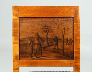 Biedermeier Stuhl Birke