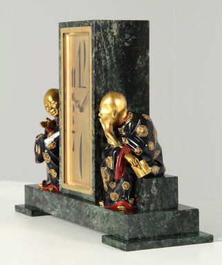 Chinoiserie Uhr Art Deco