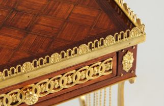 Beistelltisch Holz Gold