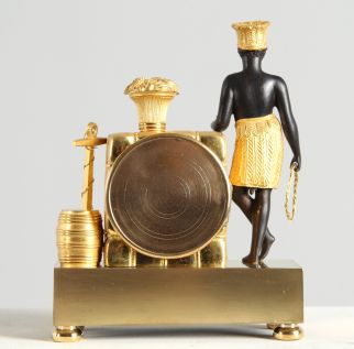 Horloge de cheminée antique Empire
