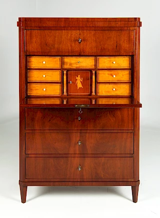 <p>Schleswig-Holstein<br />
Acajou et autres<br />
Biedermeier vers 1815</p>