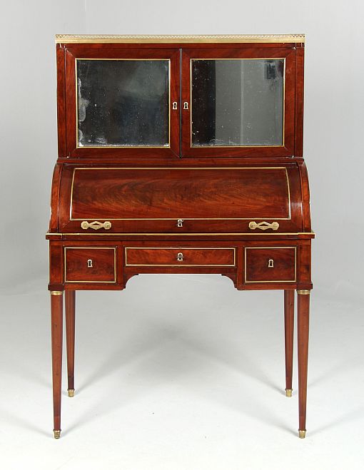 Antique desk, secretary, bureau à cylindre, France around 1800 - France
Mahogany
Directoire around 1800