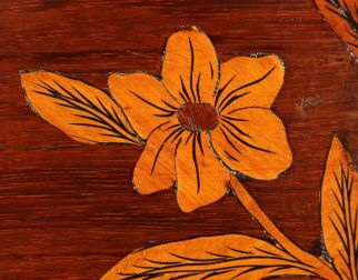 Floral marquetry