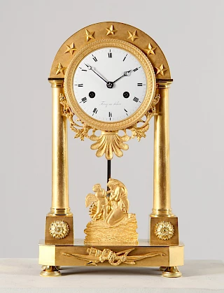 <p>Francia<br />
Bronzo, smalto<br />
inizio del XIX secolo</p> <p>Francia<br />
Bronzo, smalto<br />
inizio del XIX secolo</p>