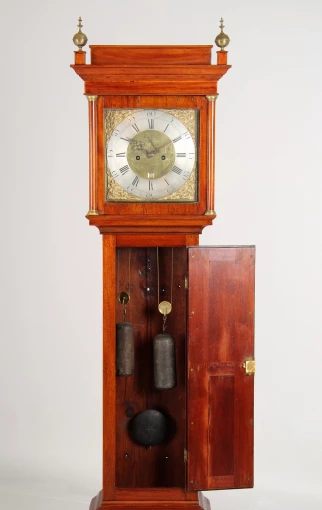 Grandfather clock with weights