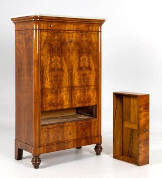 Secretary with safe deposit box