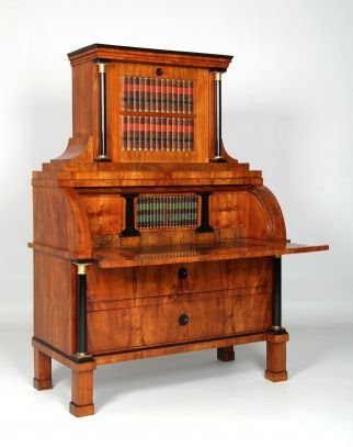 Antique Biedermeier secretary with secret compartments