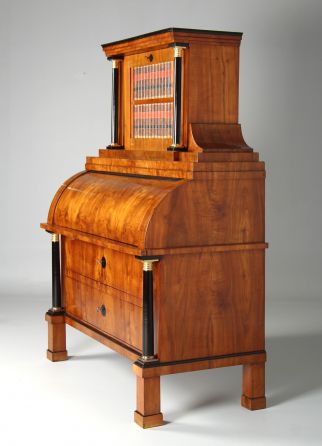 Antique cylinder secretary