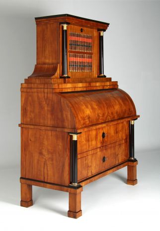 Biedermeier cylinder secretary