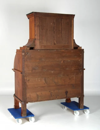 Back panel antique secretary