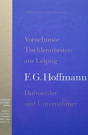 Vornehmste Tischlerarbeiten aus Leipzig. F. G. Hoffmann – Hoftischler und Unternehmer This publication documents the life, work and workshop practice of Friedrich Gottlob Hoffmann (1741-1806), one of the leading German furniture makers of the Classicist period.