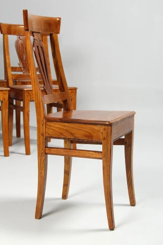 Chaise Biedermeier en frêne