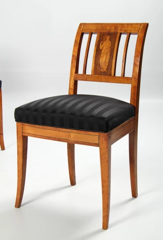 Chaises Biedermeier en bouleau