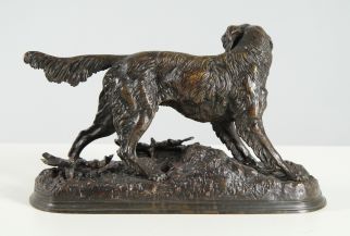 Jules Moigniez Bronze Chien de chasse