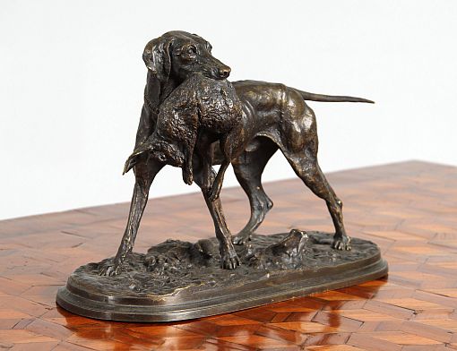 Antique bronze figure, hunting dog by Pierre Jules Mene, 19th century - France
Bronze
around 1870