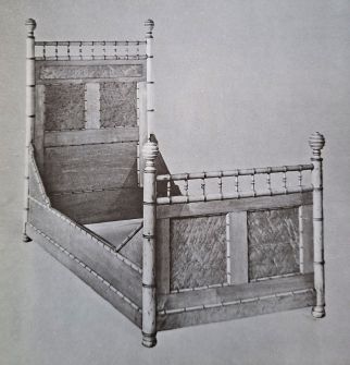 Letto con bambù e acero palmato