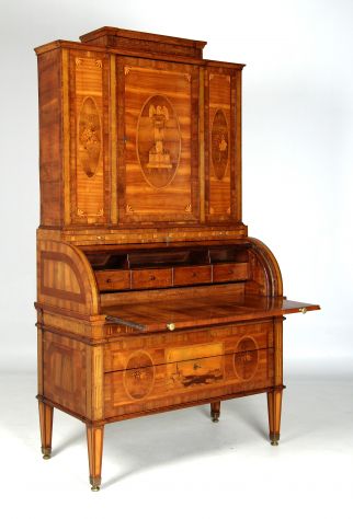 Antiques Secretary Furniture Marquetry