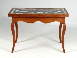 Game table with Scagliola top