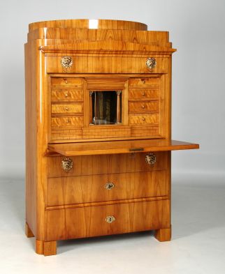 Kirschholz Biedermeier Sekretär mit Geheimfach