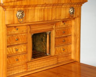 Kirschholz Biedermeier Sekretär mit Geheimfach