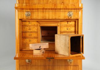 Kirschholz Biedermeier Sekretär mit Geheimfach