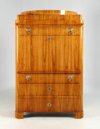 Kirschholz Biedermeier Sekretär mit Geheimfach