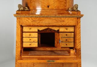 Antiker Biedermeier Sekretär Birke Berlin um 1825