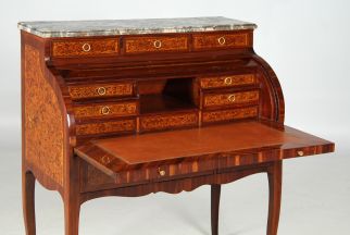Bureau de dame antique cylindrebureau avec placage d