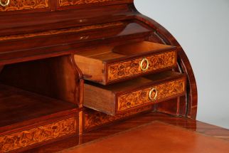 Bureau de dame antique cylindrebureau avec placage d