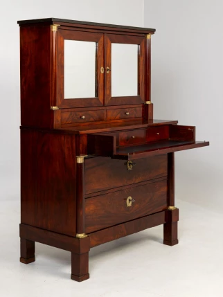 Commode Empire Secrétaire en acajou