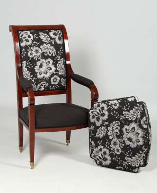 Antique armchair Mahogany armchair restored