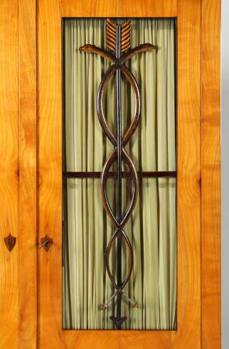 Antique Biedermeier bookcase cherry 1825