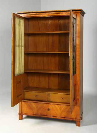 Biedermeier bookcase with drawers