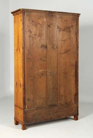 Back panel antique cabinet