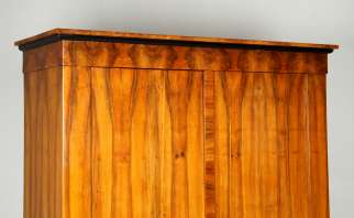 Large Biedermeier walnut wardrobe around 1830