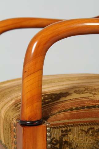 Antique Biedermeier armchair in cherry wood, circa 1830