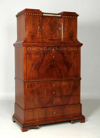 Biedermeier Sekretär Mahagoni
