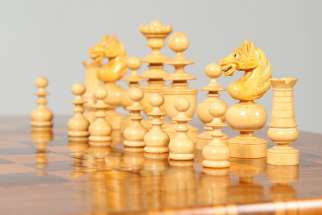 Antique chess table