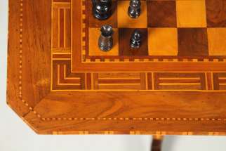 Antique chess table
