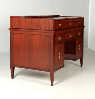Viennese Biedermeier mahogany desk