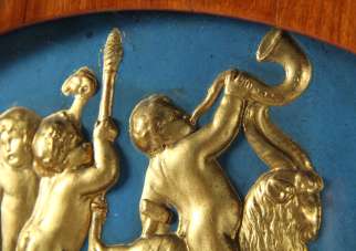 Antiker Biedermeier Wandspiegel Kirsche Franken um 1830