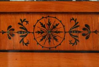 Antiker Biedermeier Wandspiegel Kirsche Franken um 1830